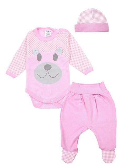 TupTam Erstausstattungspaket Baby Kleidung Set Body Strampelhose Mütze Bekleidungsset