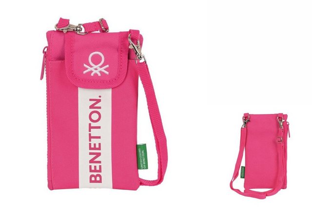 United Colors of Benetton Geldbörse Geldbeutel Benetton Raspberry Handyhülle Raspberry Pink