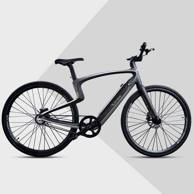 Urtopia E-Bike Sirius Lyra Rainbow sprachgesteuertes Voll-Carbon E-Bike Fahrrad smart, 5 Gang, 250W Motor 35Nm, 360,00 Wh Akku, (mit Ladegerät), Fingerabrucksensor, Anti Diebstahl, GPS Tracking, entnehmbahrer Akku