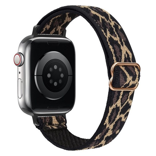 XDeer Uhrenarmband Nylon Loop Armband für Apple Watch Armband 38/40/41mm und 42/44/45mm, Geflochtenes Sport Band 14 mm Schlankes Design für iWatch Series 7