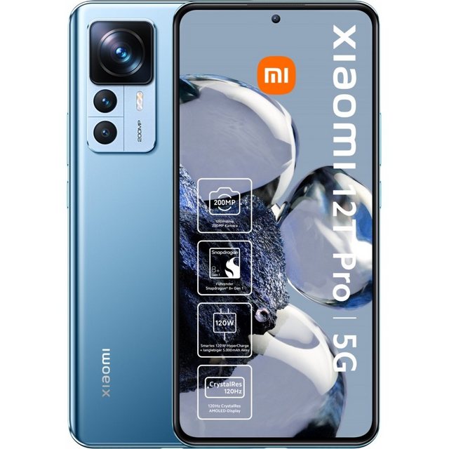 Xiaomi 12T Pro 5G 256 GB / 8 GB - Smartphone - blau Smartphone (6,7 Zoll, 256 GB Speicherplatz)