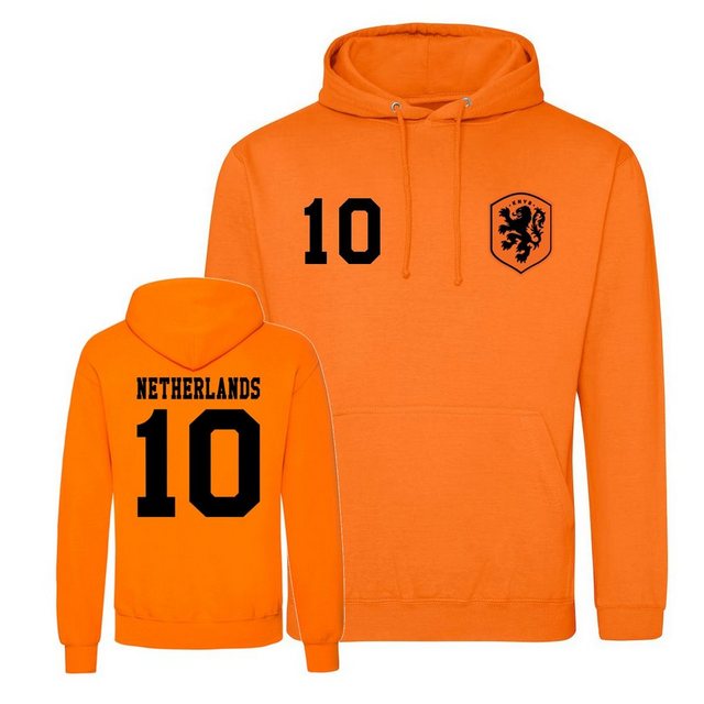 Youth Designz Kapuzenpullover Niederlande Herren Hoodie im Fußball "Trikot" Look mit trendigem Fronprint