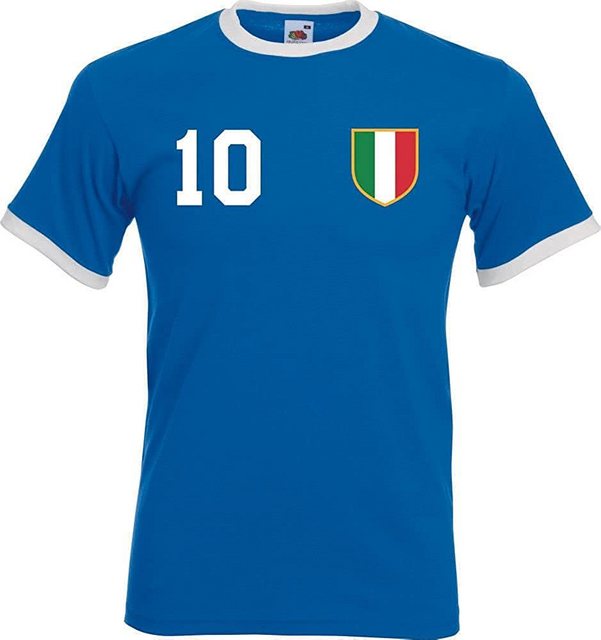 Youth Designz T-Shirt Italien Herren T-Shirt im Fußball Trikot Look mit trendigem Motiv