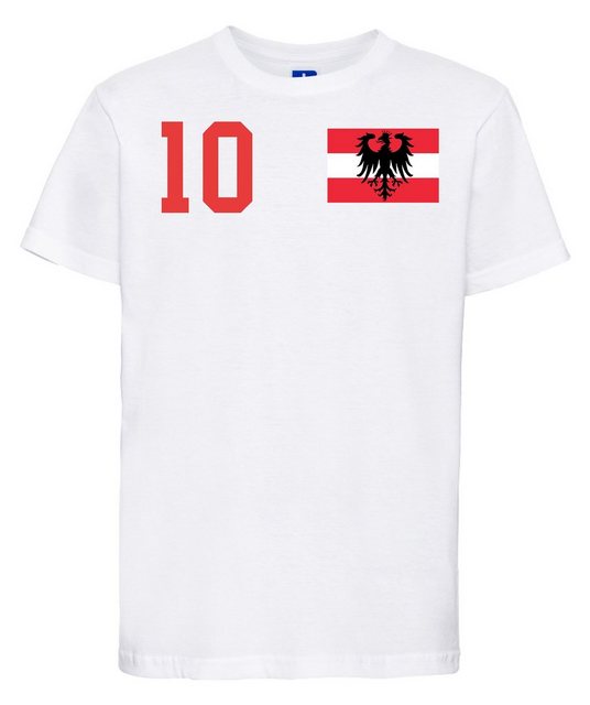 Youth Designz T-Shirt Österreich Kinder T-Shirt im Fußball Trikot Look mit trendigem Motiv