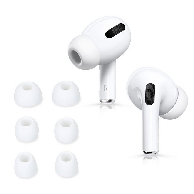 kwmobile 6x Polster für Apple Airpods Pro 2 / Pro 1 Ohrpolster (3 Größen - Silikon Ohrstöpsel In-Ear Kopfhörer)