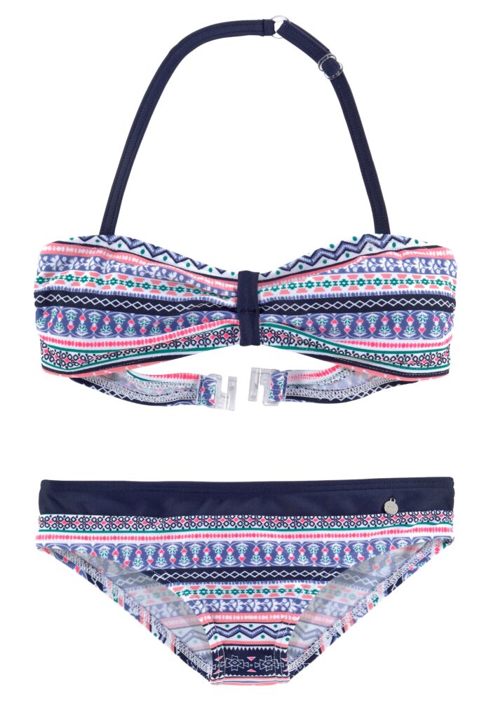 s.Oliver Bandeau-Bikini "Barcelona Kids", im frechen Streifen-Look