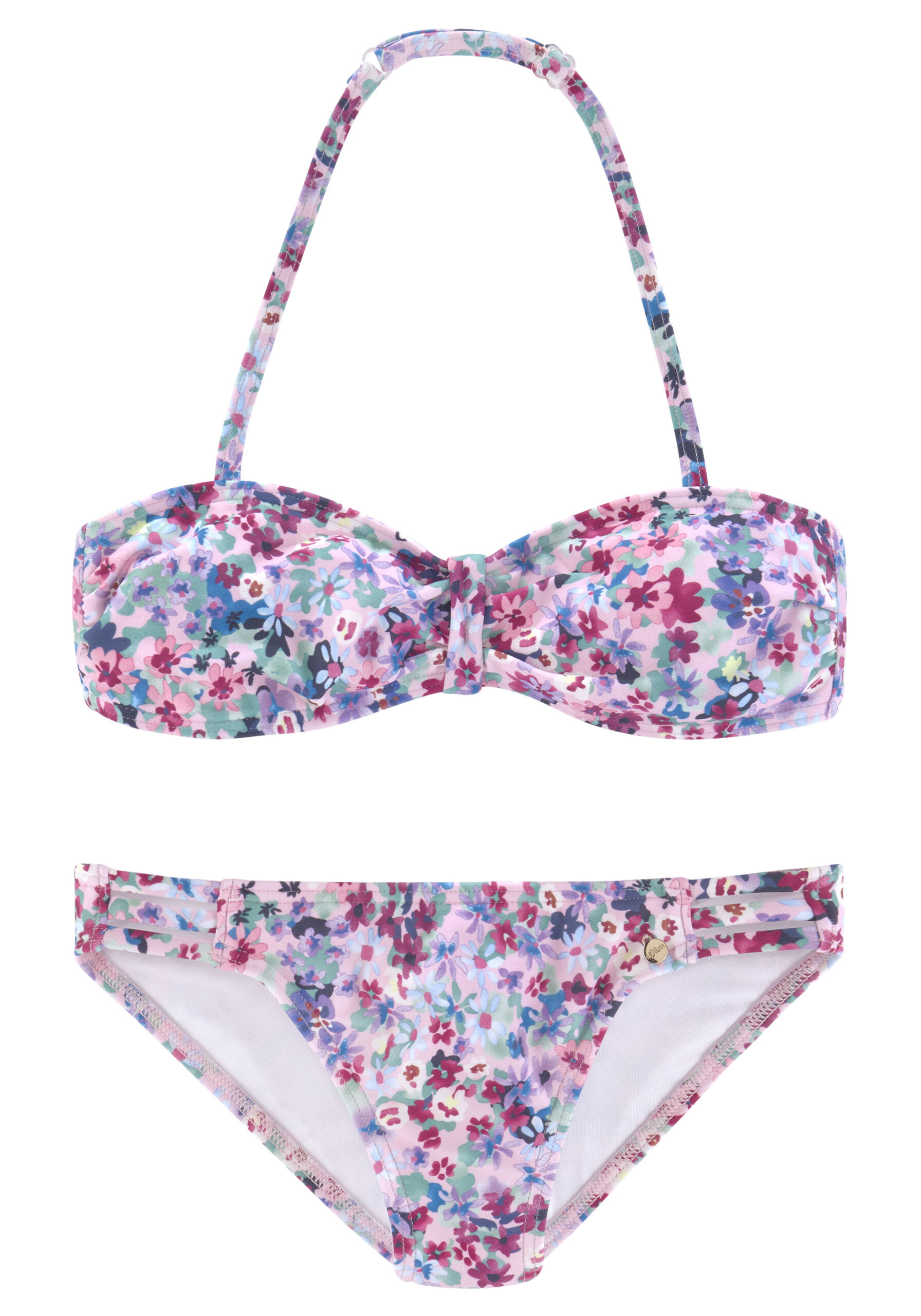 s.Oliver Bandeau-Bikini "Scatter Kids", mit sommerlichem Blumendruck