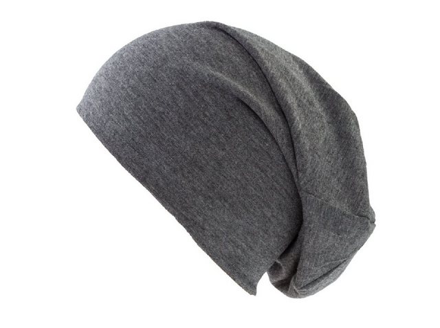 shenky Beanie Damen Mütze uni Farben Jersey Beanie (Herrenmütze und Damenmütze, Lange Mütze) 28cm lang