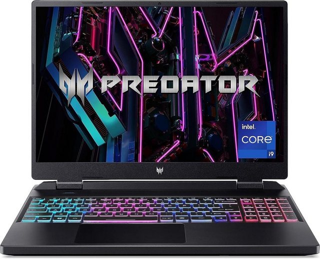 Acer Predator Gaming Laptop 16" WQXGA i9 13900HX 16GB RAM 1TB SSD RTX4070 Gaming-Notebook (40,64 cm/16 Zoll, Intel Core i9 13900HX, RTX 4070, 1000 GB SSD, Laptop Gaming Computer PC Notebook 16 Zoll Business Acer Gamer Zocker)