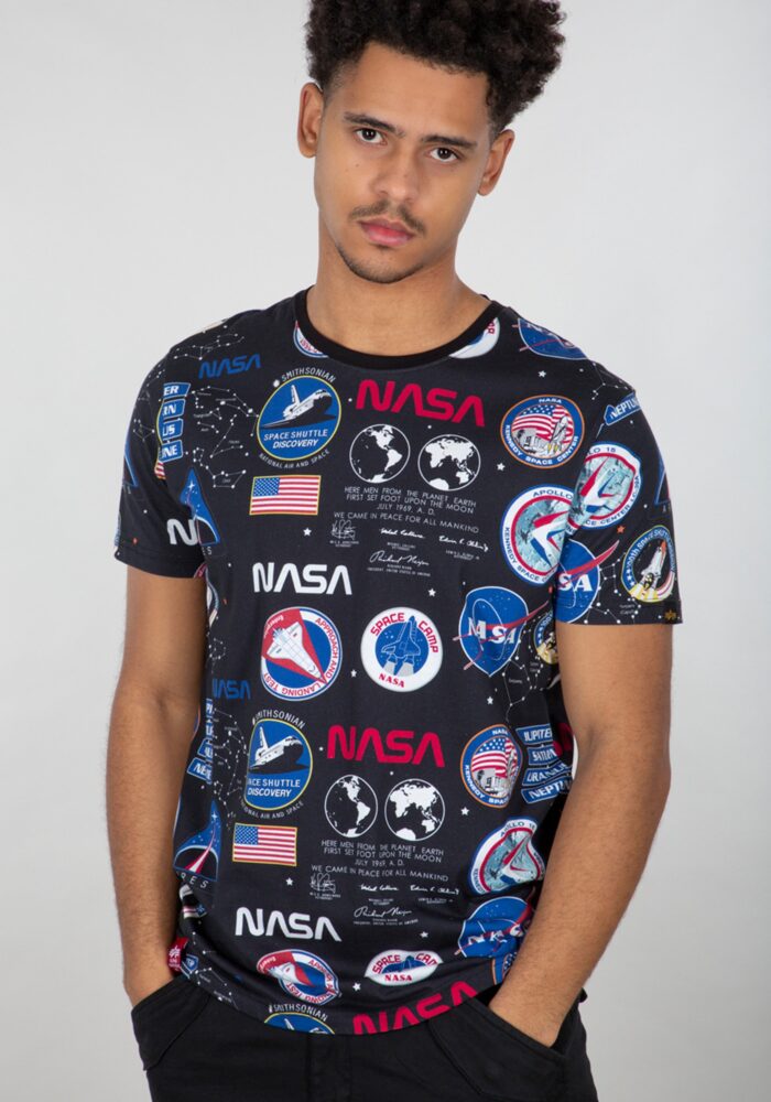 Alpha Industries T-Shirt "ALPHA INDUSTRIES Men - T-Shirts NASA AOP T-Shirt"