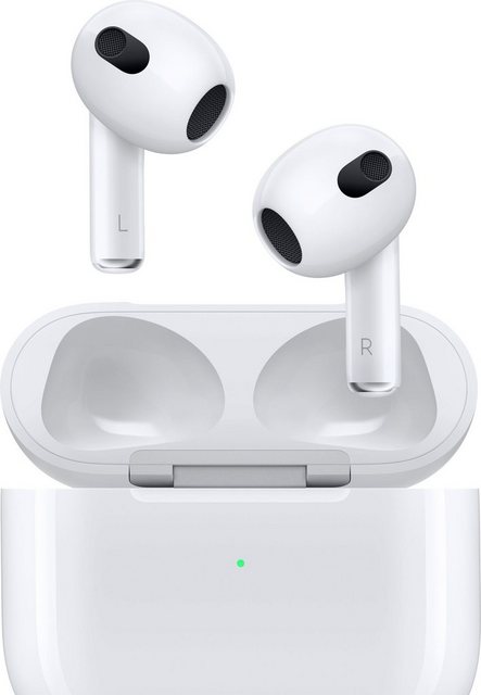 Apple AirPods (3. Generation 2022) mit MagSafe Ladecase wireless In-Ear-Kopfhörer (Freisprechfunktion, Sprachsteuerung, Siri, Bluetooth)