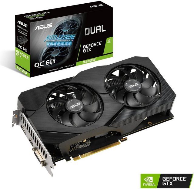 Asus GeForce GTX 1660 Super DUAL-GTX1660S-O6G-EVO (6GB) Grafikkarte (6 GB)