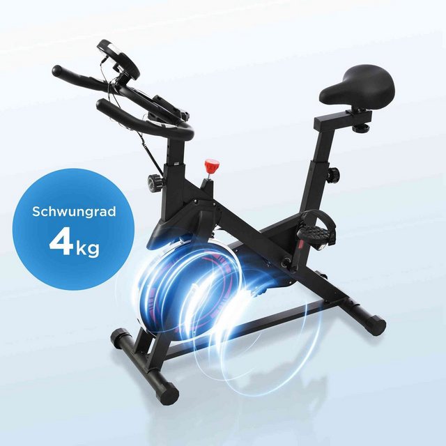 BlingBin Fitnessbike Heimtrainer Fahrrad Fitness Fahrrad für Zuhause Fitness Bikes Indoor, (1er Set, 1-tlg), höhenverstellbar,Belastung 120 kg