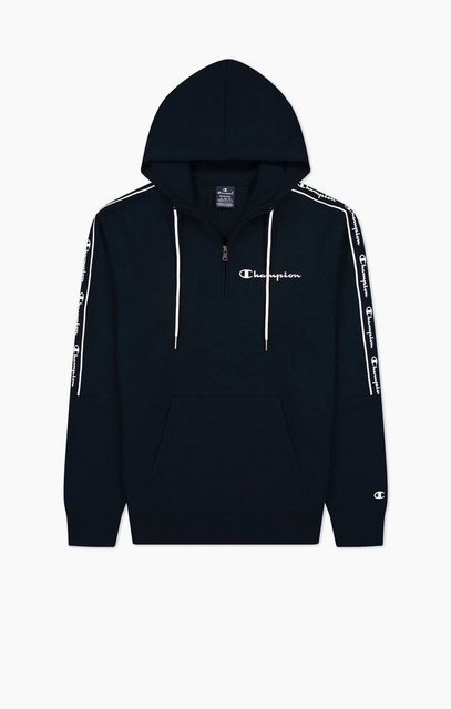 Champion Hoodie Pullover Fleece-Kapuzenpullover mit Jacquardband