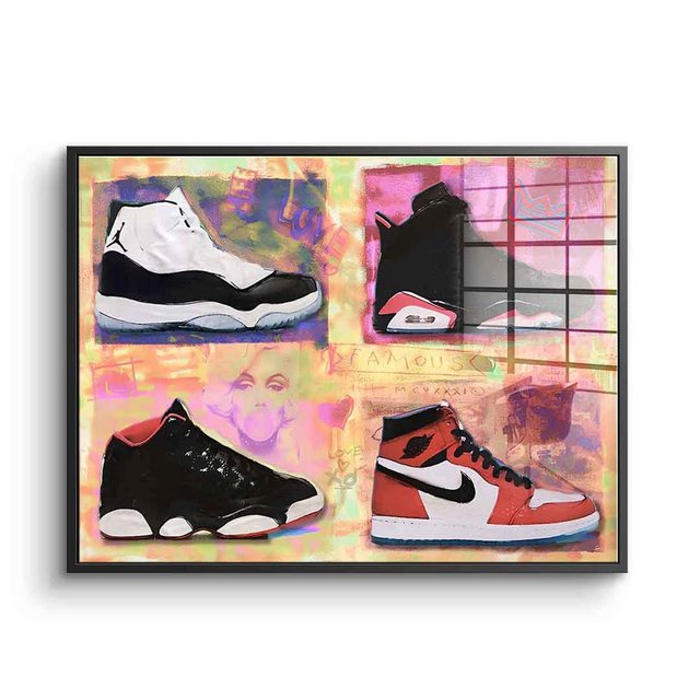 DOTCOMCANVAS® Acrylglasbild Air Jordan Sneaker - Acrylglas, Acrylglasbild Air Jordan Sneaker Lifestyle Sportschuhe Nike