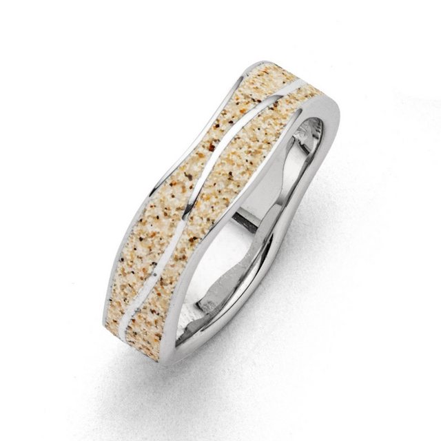 DUR Fingerring DUR Schmuck: Ring "Wellen" mit Strandsand R5108