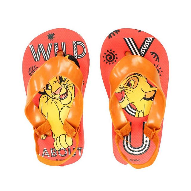 Disney Disney König der Löwen Simba Kinder Baby Flip Flops mit Halteriemchen Zehentrenner Gr. 20 bis 25