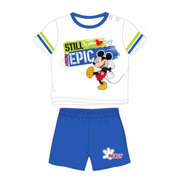 Disney Mickey Mouse Shirt & Hose Babymode 'Still Epic', Mickey Mouse Motiv, Kurzarmshirt & kurze Hose (Set, 2-tlg)