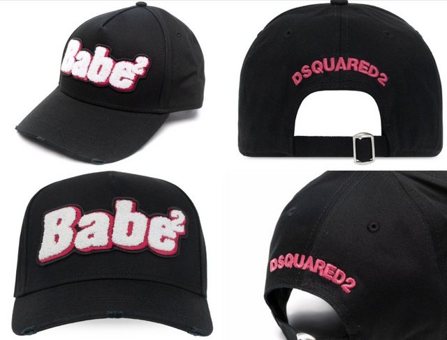 Dsquared2 Baseball Cap DSQUARED2 ICONIC RETRO-TINGED BABE2 BASEBALLKAPPE HAT BASEBALL CAP KAP