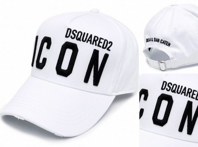 Dsquared2 Baseball Cap Dsquared2 Icon Baseballcap Cap Kappe Basebalkappe Cult Hat Hut White B