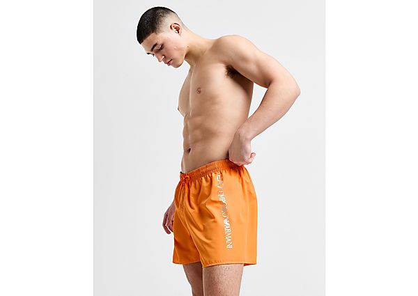 Emporio Armani EA7 Logo Badehose Herren - Herren, Orange