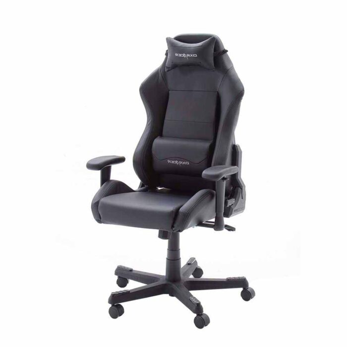 Ergonomischer Bürostuhl im Racer Design Schwarz Kunstleder