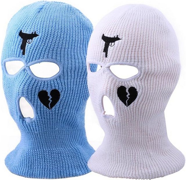 FIDDY Neoprenhaube 2er-Set Skimasken Winter-Strickmasken für Damen und Herren (2-St)