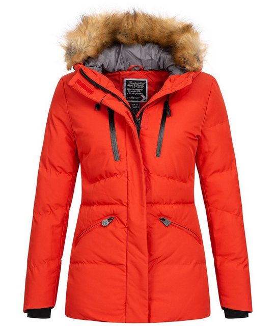 Geographical Norway Winterjacke Damen Winterjacke mit Kunstfellkragen D-437