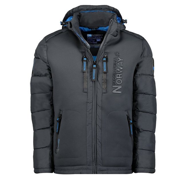 Geographical Norway Winterjacke Herren Winter Jacke Steppjacke Outdoor Jacke Brbeachwood (Winterjacke, 1-St., Steppjacke) Mit Kapuze, S Bis 7XL