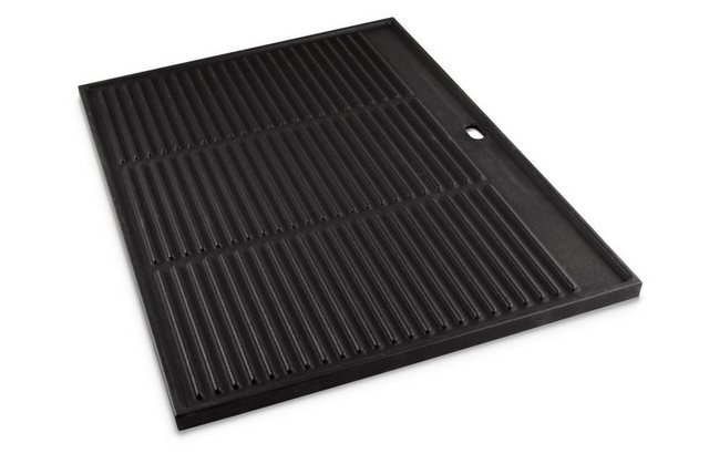 Grillrostprofi alles für den Grill Grillplatte GRILLPLATTE Gusseisen 48 x 34 cm, emailliert für Weber Genesis II, 48 x 34 cm aus emailliertem Gusseisen