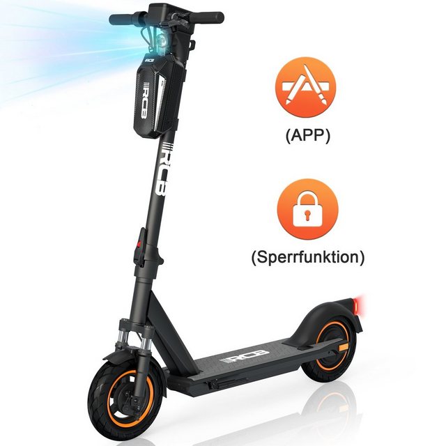 HITWAY E-Scooter 10 Zoll Klappbar E-roller 36V 11,4Ah Vollreifen mit Straßenzulassung, 350,00 W, 20,00 km/h, Ladegerät/Tasche/Installationswerkzeug/APP