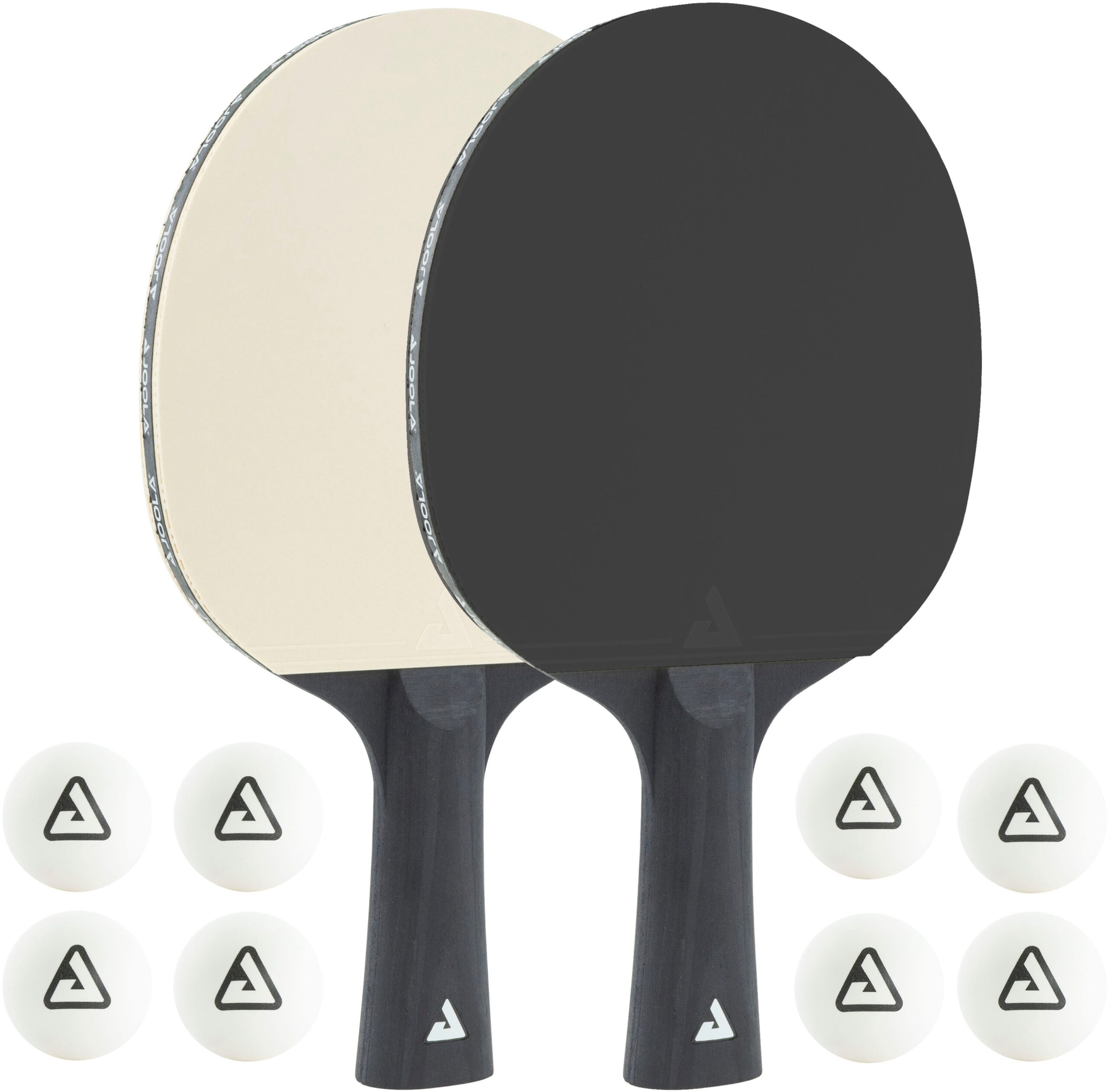 Joola Tischtennisschläger "JOOLA Tischtennis-Set BLACK + WHITE", (Set, 10 tlg., mit Bällen)