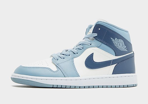 Jordan Air 1 Mid Women's - Damen, Sail/Blue Grey/White/Diffused Blue