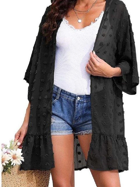 KIKI Cardigan Damen Badeanzug Cover-Up Badeanzug Lose Einheitliche Sonnenschutz