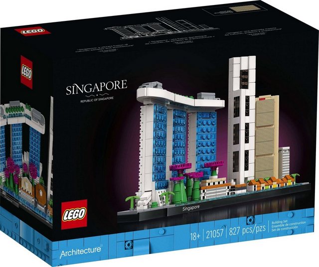 LEGO® Spielbausteine LEGO® Architecture 21057 Singapur Sykline, (Klemmbausteinset, Architecture Kollektion), 827 Teile