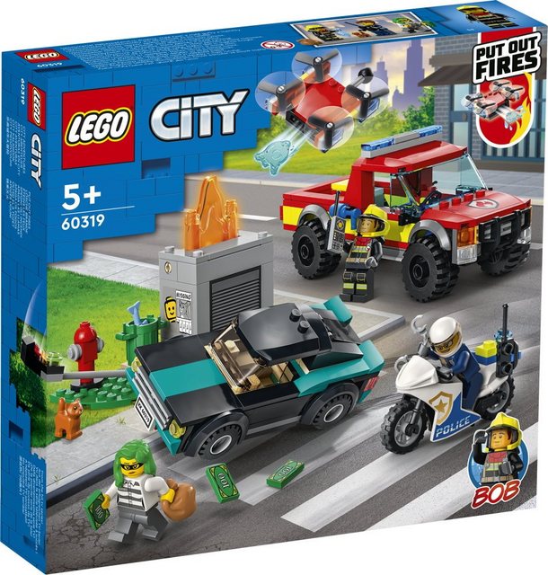 LEGO® Spielbausteine LEGO® City Löscheinsatz und Verfolgungsjagd 295 Teile 60319