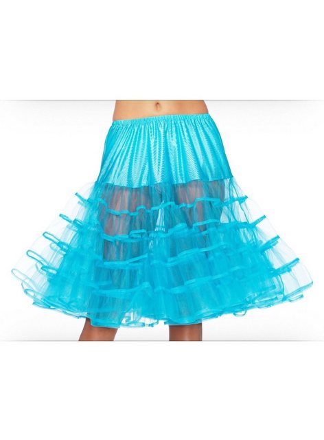 Leg Avenue Kostüm Petticoat mittellang türkis, Typisches Accessoire für Kostüme im Look der 50er/60er Jahre