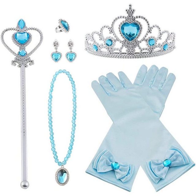 Lubgitsr Prinzessin-Kostüm 8 Stk. Prinzessin Kostüme Zubehör, Mädchen Dress up Zubehör königin