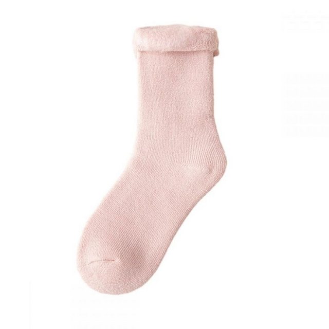 Lubgitsr Thermosocken 1 Paar Damen Kuschelsocken Warme Stoppersocken Dicke Socken Winter (1-Paar)