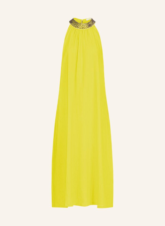 Mint & Mia Leinen Kleid gruen