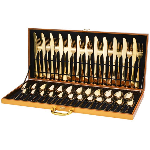 Mrichbez Besteck-Set Besteck Set 12 Personen, Besteck 48-teilig aus Hochwertigem Edelstahl (1-tlg)