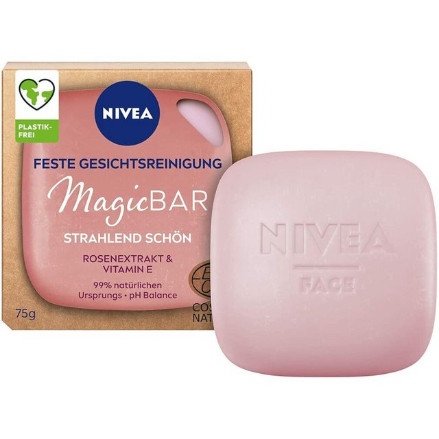 Nivea Gesichts-Reinigungsfluid Feste Gesichtsreinigung strahlend schön, 75 g