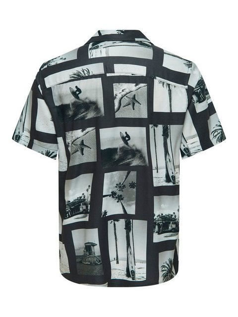 ONLY & SONS Hawaiihemd - Hemd kurzarm - gemustert - ONSNANO REG COTTON VISCOSE