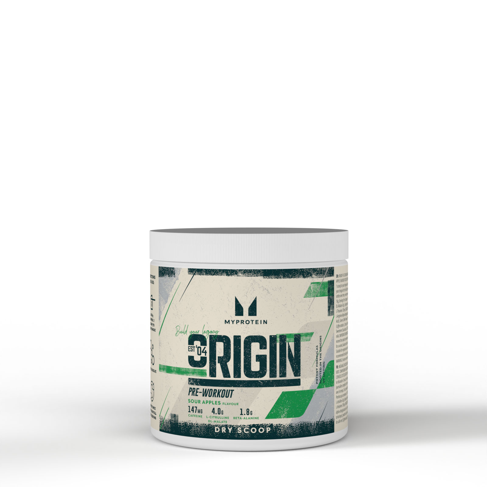 Origin Pre-Workout Dry Scoop - 18Portionen - Sour Apples