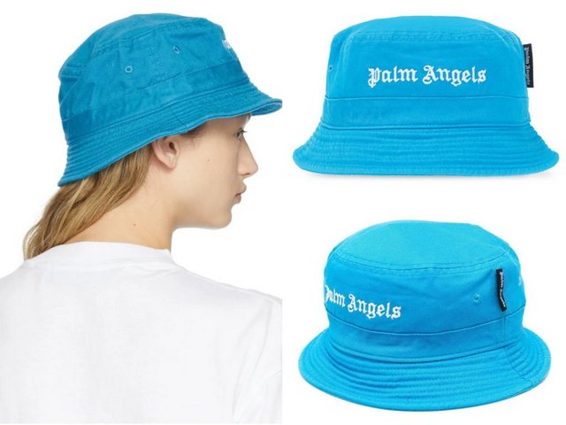 PALM ANGELS Baseball Cap PALM ANGELS UNISEX EMBROIDERED LOGO BUCKET HAT HUT CAP FISCHERHUT ICON