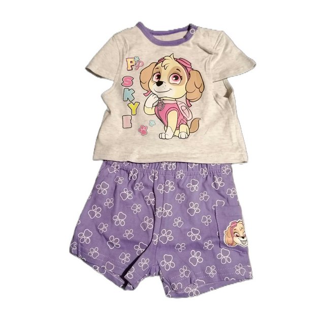 PAW PATROL Shirt & Hose Babymode: PAW Patrol Kurzarm-Set, Größen 62-86, 100% Baumwolle (Set, 2-tlg)