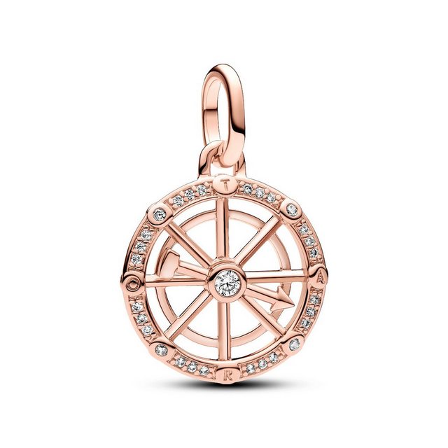 Pandora Charm-Einhänger Me 783063C01 Medaillon-Charm Damen Glücksrad Zirkonia Rosévergoldet