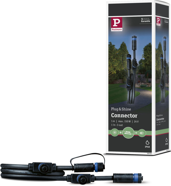 Paulmann Lampen-Verbindungskabel "Outdoor Plug&Shine 1m IP68", 100 cm