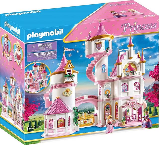 Playmobil® Konstruktions-Spielset Princess Märchen Prinzessinnenschloss Groß mit drehbarer Tanzplatte, (Märchen Prinzessin Schloss, Spielset, Jungs & Mädchen, Prinzessinen, 654 St., ab 4 jahren, Bausteine Konstruktionsspielzeug), Konstruktionsspielsteine Kinder Erwachsene Konstruktion Spielzeug