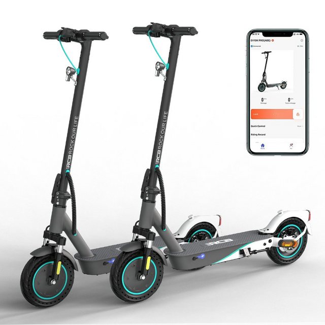 RCB E-Scooter 10 Zoll, 20,00 km/h, mit Straßenzulassung Max 35km E-roller mit app max 20km/h Mit ABE